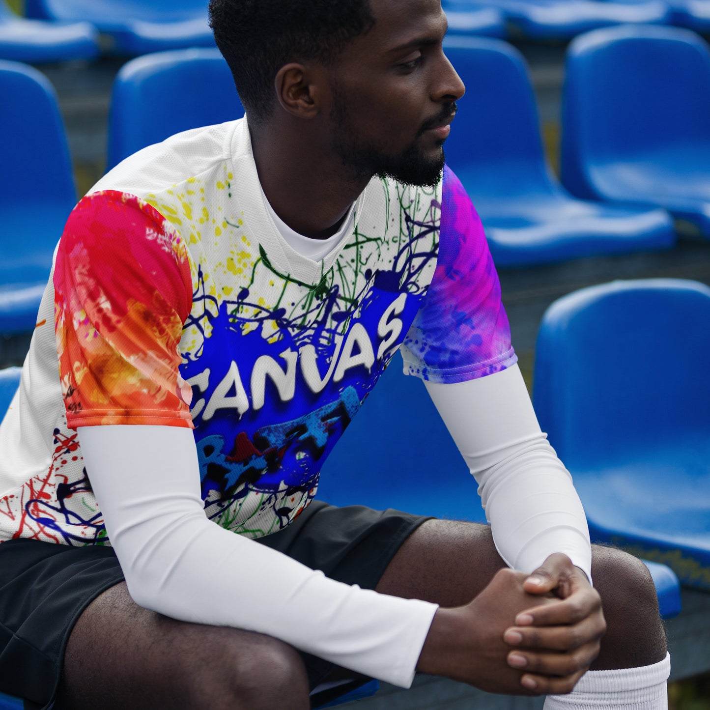unisex sports jersey Canvas Graffitti