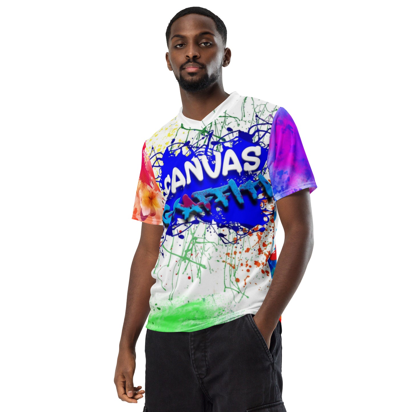 unisex sports jersey Canvas Graffitti