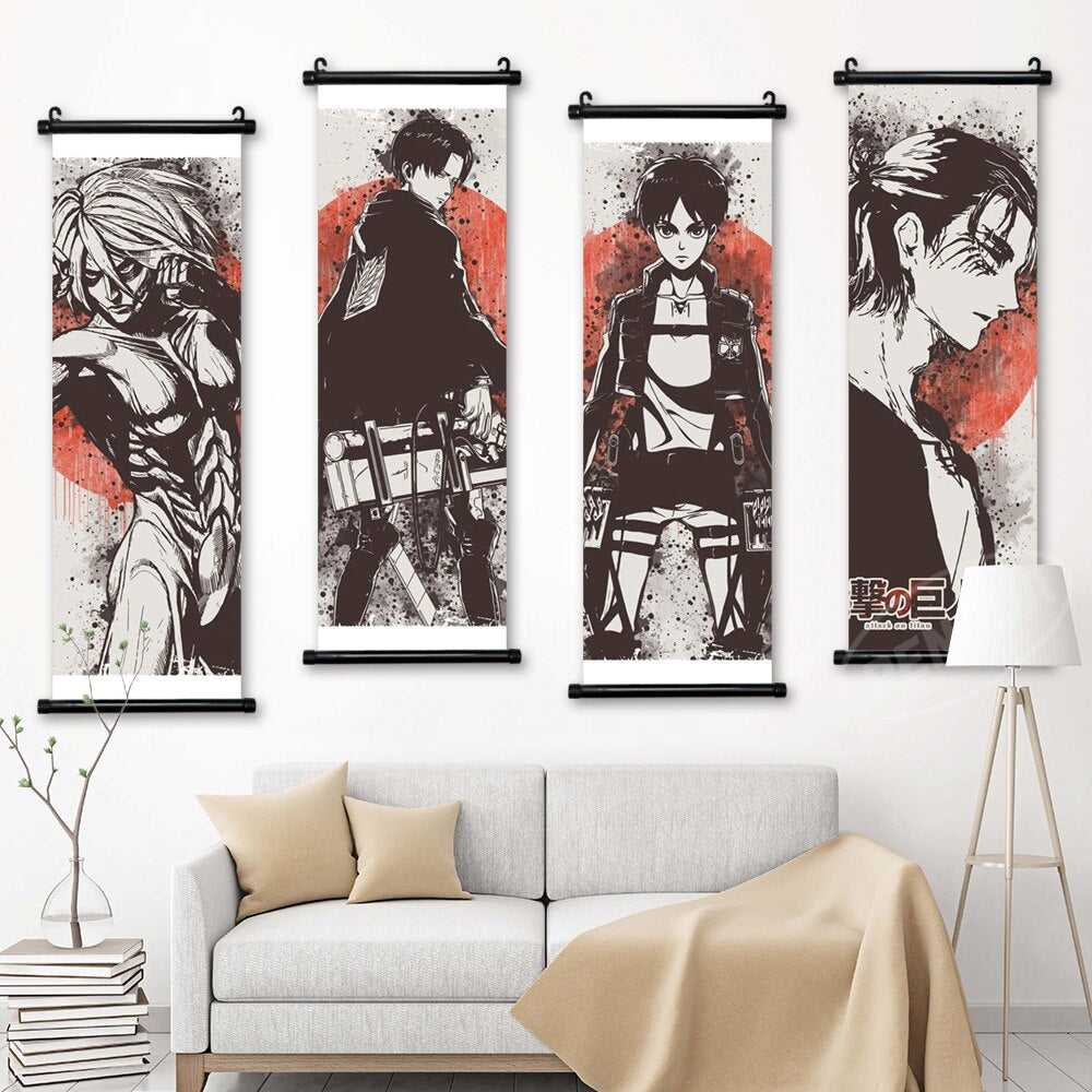 Wall Hanging Anime Painting Poster - Canvas Graffitti