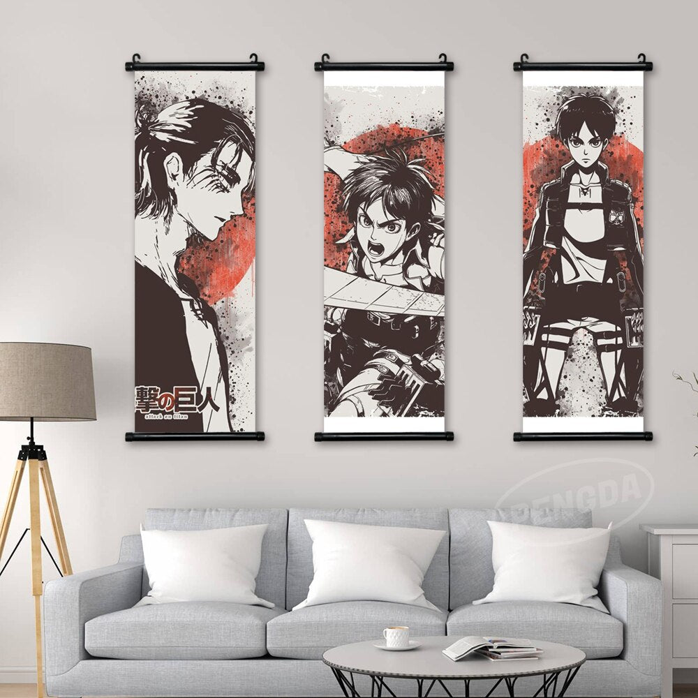 Wall Hanging Anime Painting Poster - Canvas Graffitti