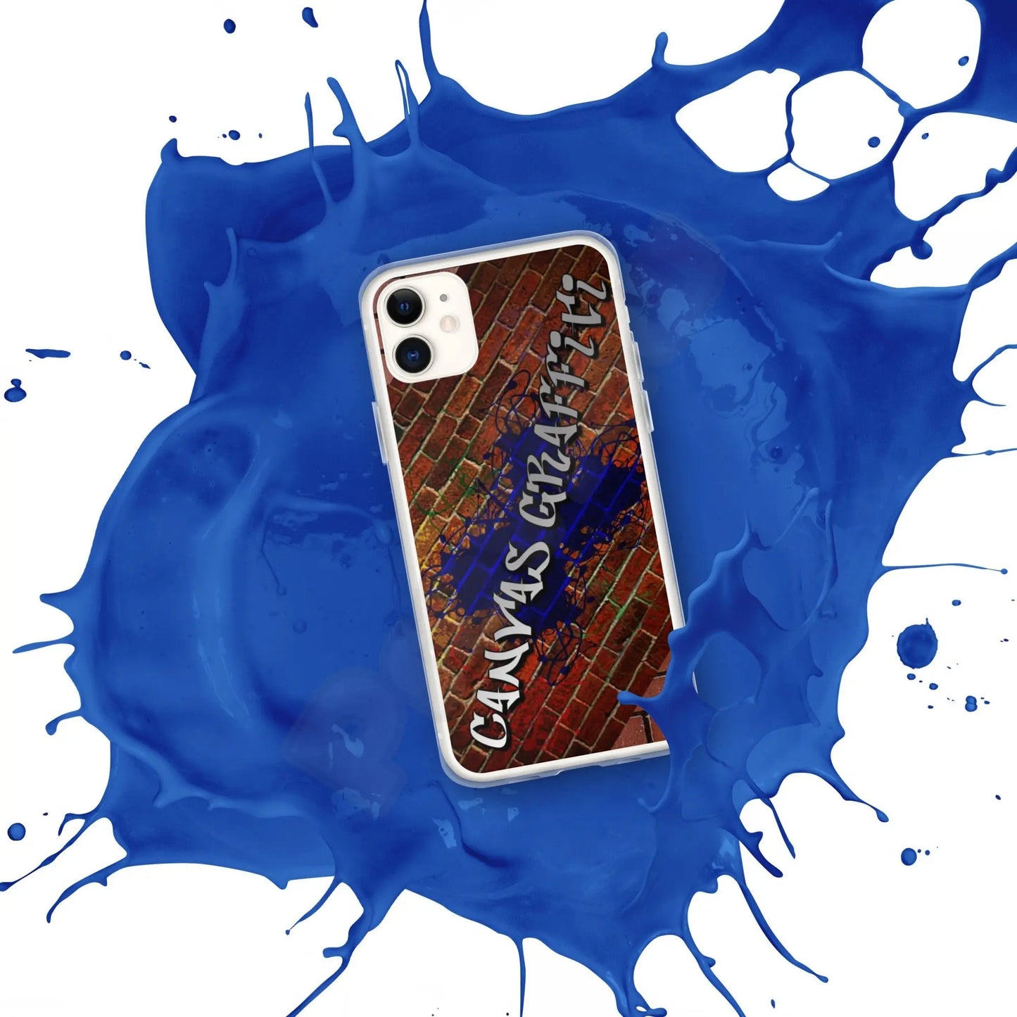 iPhone Case brickThis sleek iPhone case protects your phone from scratches, dust, oil, and dirt. It has a solid back and flexible sides that make it easy to take on and off, with preCanvas GraffittiiPhone Case brick