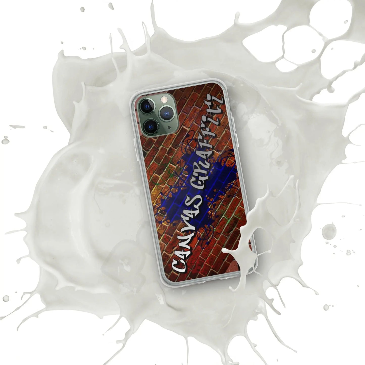 iPhone Case brickThis sleek iPhone case protects your phone from scratches, dust, oil, and dirt. It has a solid back and flexible sides that make it easy to take on and off, with preCanvas GraffittiiPhone Case brick
