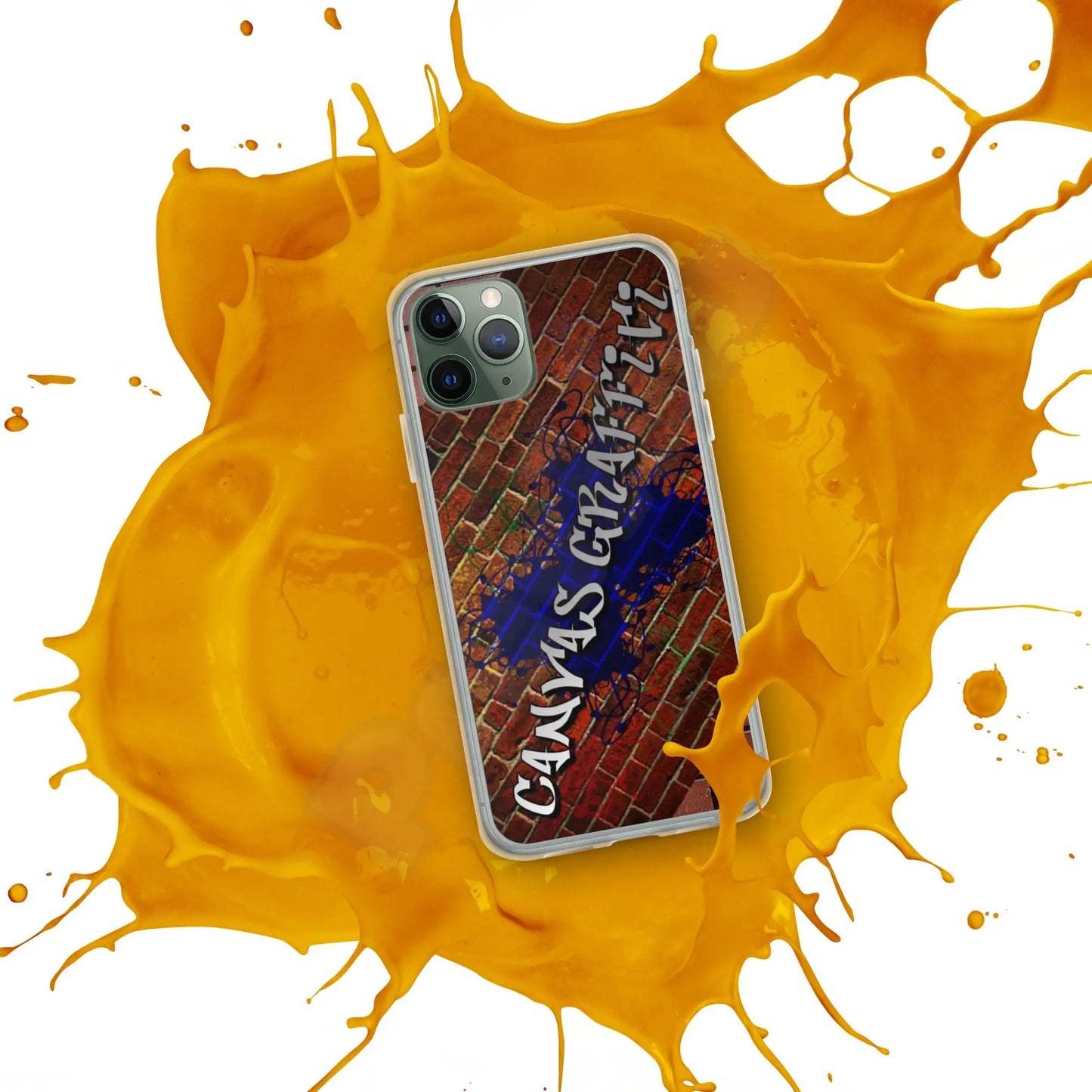 iPhone Case brickThis sleek iPhone case protects your phone from scratches, dust, oil, and dirt. It has a solid back and flexible sides that make it easy to take on and off, with preCanvas GraffittiiPhone Case brick
