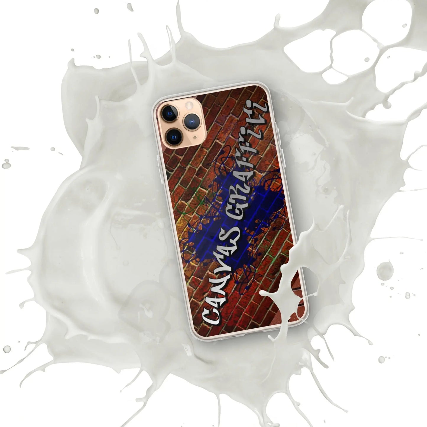 iPhone Case brickThis sleek iPhone case protects your phone from scratches, dust, oil, and dirt. It has a solid back and flexible sides that make it easy to take on and off, with preCanvas GraffittiiPhone Case brick