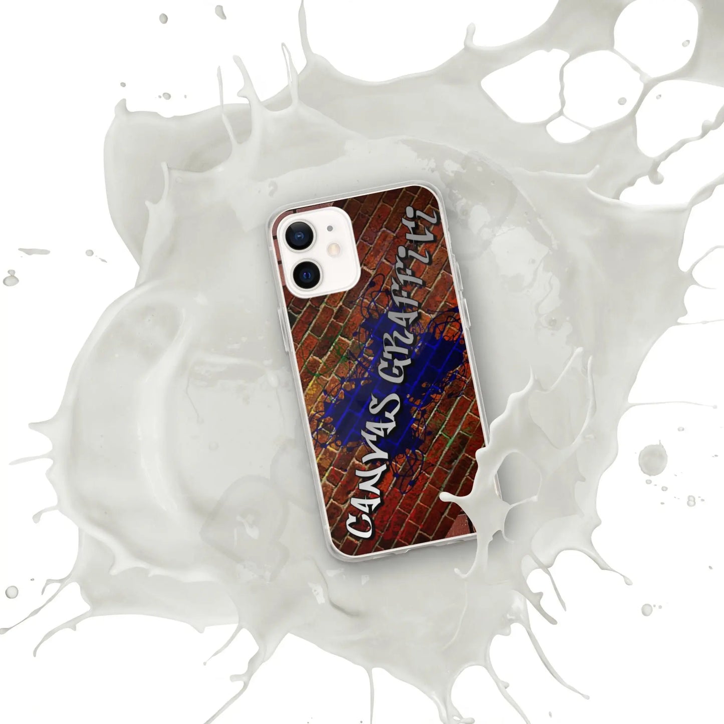 iPhone Case brickThis sleek iPhone case protects your phone from scratches, dust, oil, and dirt. It has a solid back and flexible sides that make it easy to take on and off, with preCanvas GraffittiiPhone Case brick