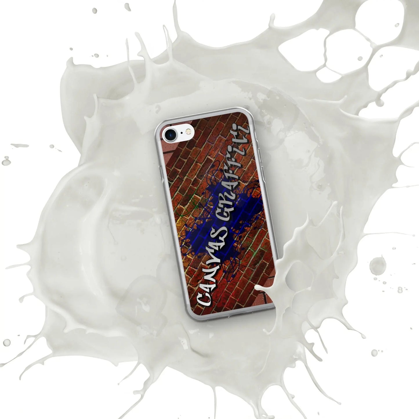 iPhone Case brickThis sleek iPhone case protects your phone from scratches, dust, oil, and dirt. It has a solid back and flexible sides that make it easy to take on and off, with preCanvas GraffittiiPhone Case brick
