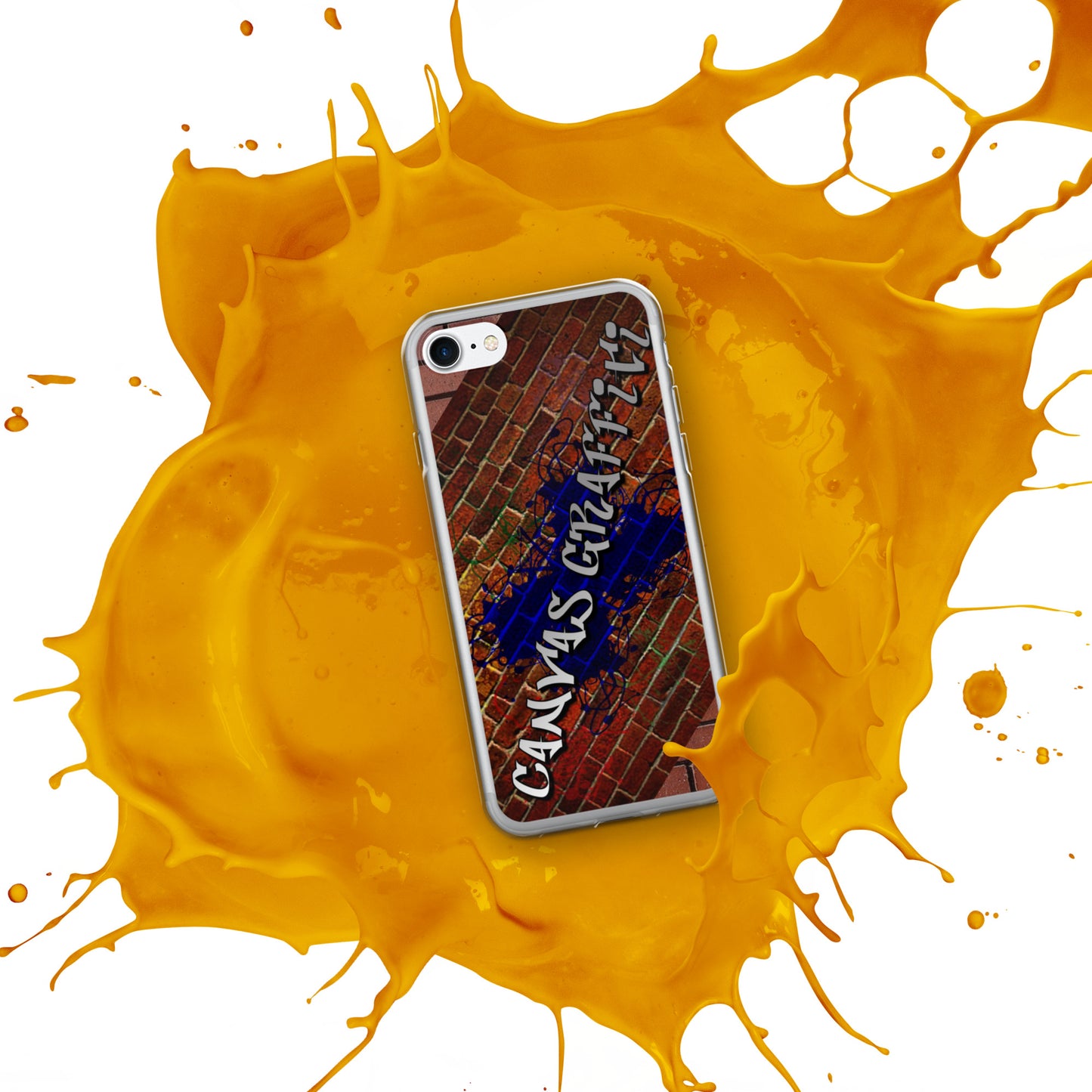 iPhone Case brickThis sleek iPhone case protects your phone from scratches, dust, oil, and dirt. It has a solid back and flexible sides that make it easy to take on and off, with preCanvas GraffittiiPhone Case brick