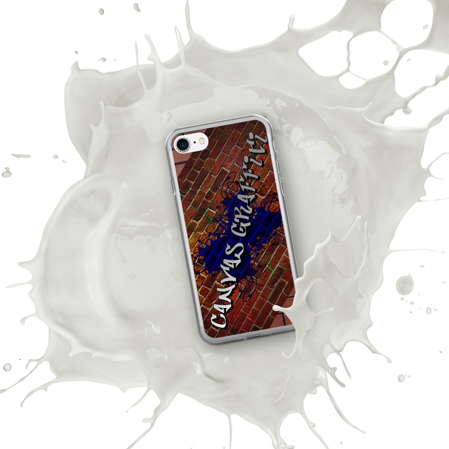 iPhone Case brickThis sleek iPhone case protects your phone from scratches, dust, oil, and dirt. It has a solid back and flexible sides that make it easy to take on and off, with preCanvas GraffittiiPhone Case brick