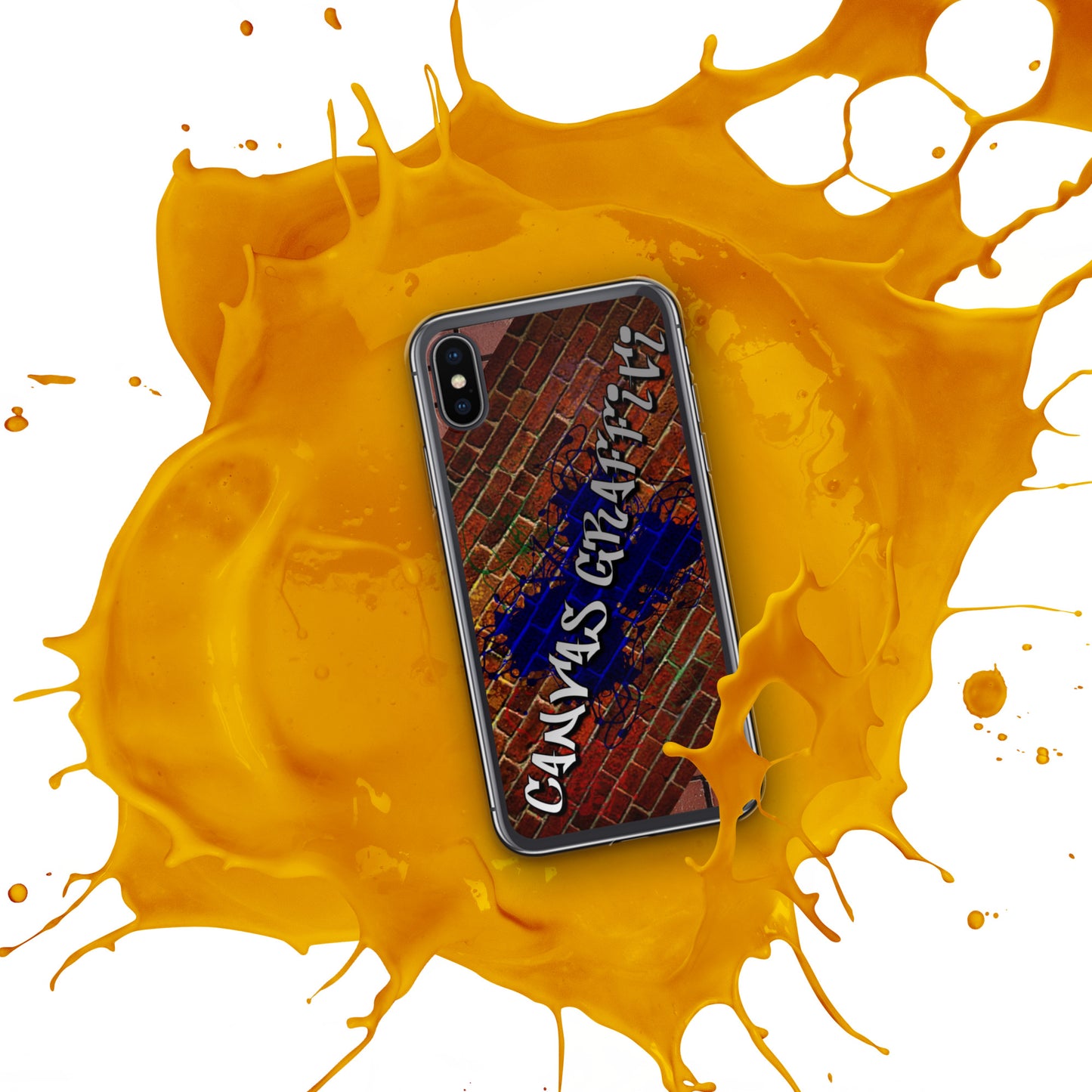 iPhone Case brickThis sleek iPhone case protects your phone from scratches, dust, oil, and dirt. It has a solid back and flexible sides that make it easy to take on and off, with preCanvas GraffittiiPhone Case brick