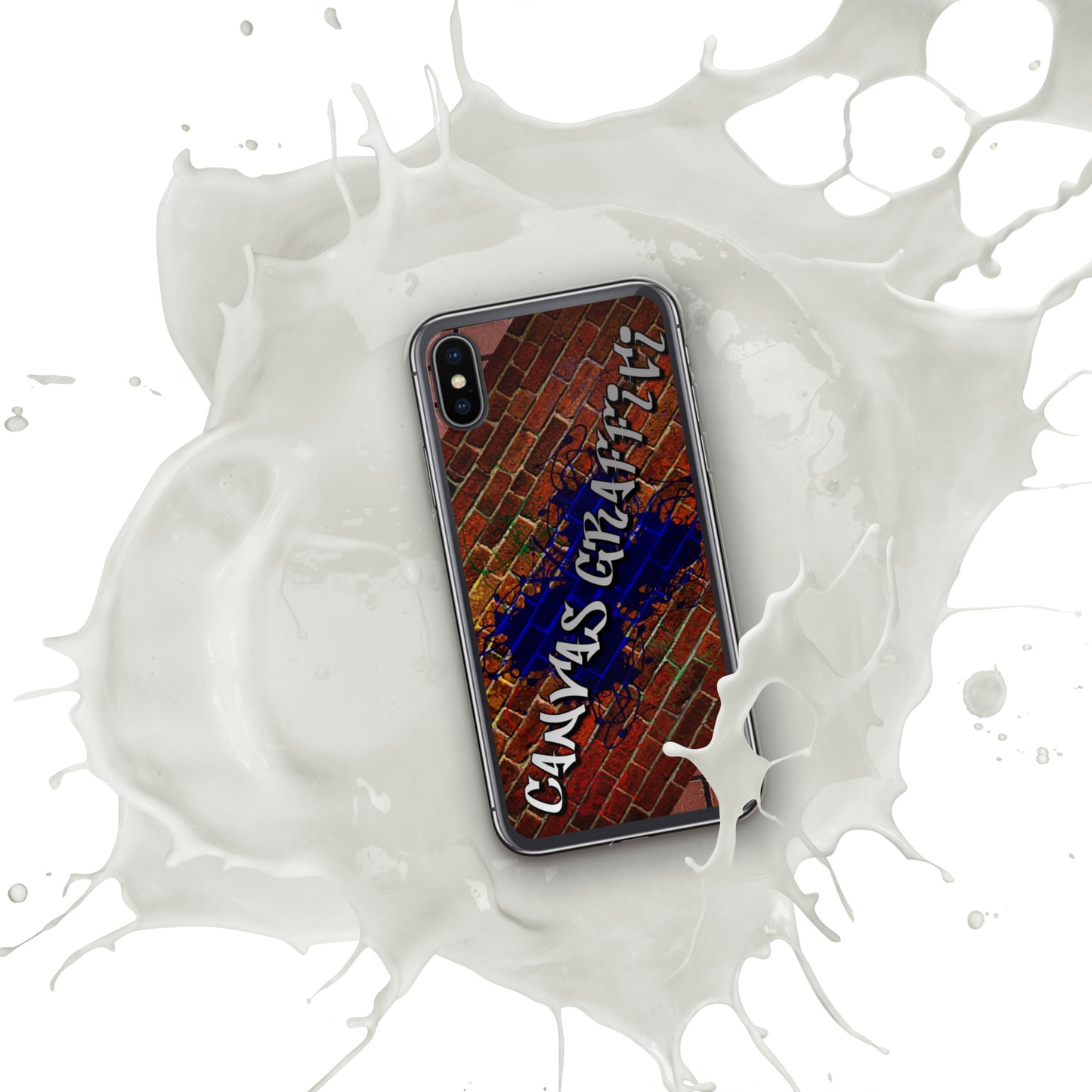 iPhone Case brickThis sleek iPhone case protects your phone from scratches, dust, oil, and dirt. It has a solid back and flexible sides that make it easy to take on and off, with preCanvas GraffittiiPhone Case brick