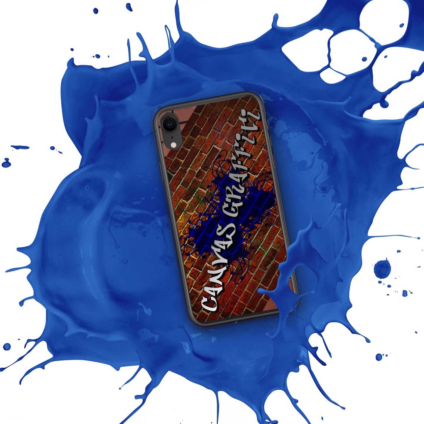 iPhone Case brickThis sleek iPhone case protects your phone from scratches, dust, oil, and dirt. It has a solid back and flexible sides that make it easy to take on and off, with preCanvas GraffittiiPhone Case brick