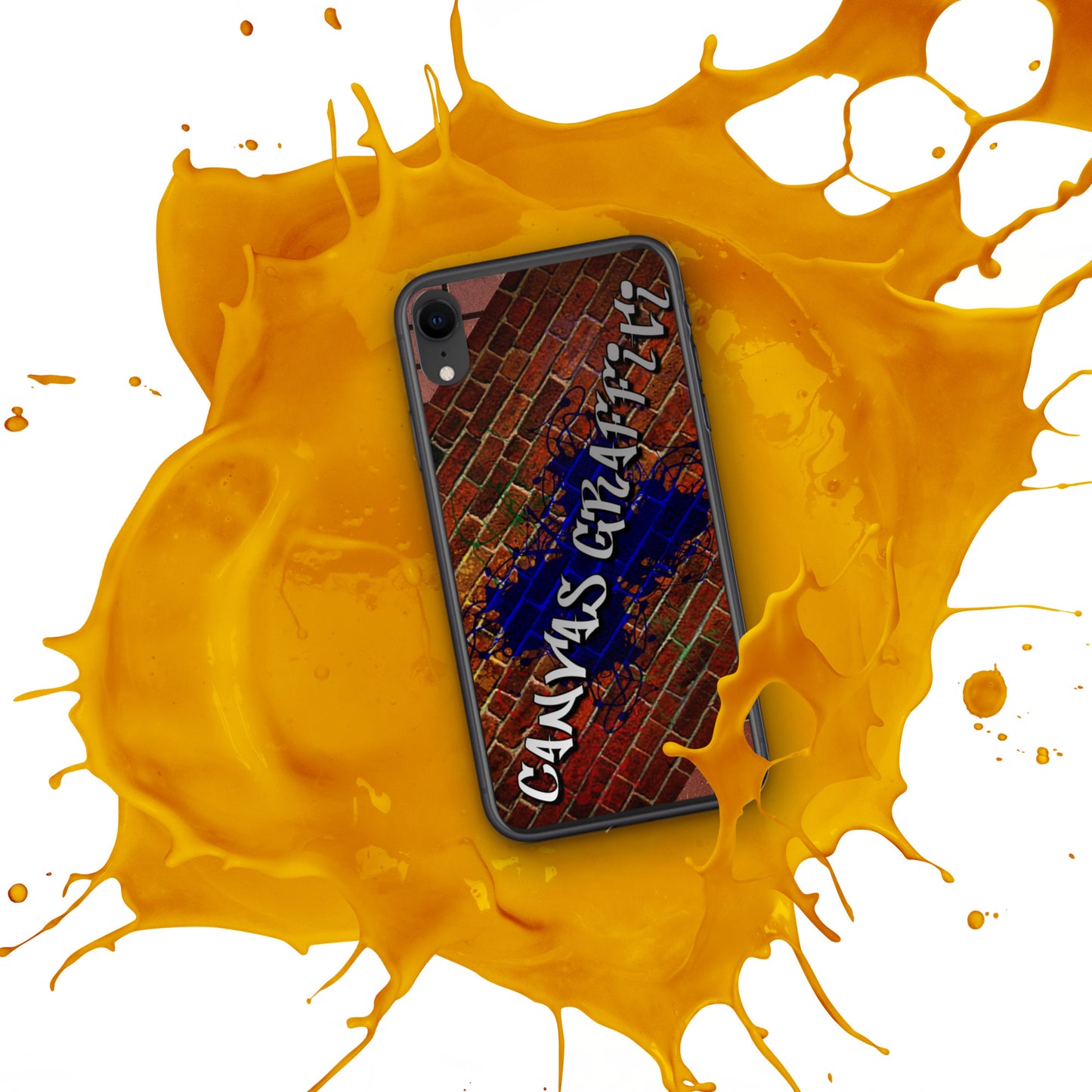 iPhone Case brickThis sleek iPhone case protects your phone from scratches, dust, oil, and dirt. It has a solid back and flexible sides that make it easy to take on and off, with preCanvas GraffittiiPhone Case brick