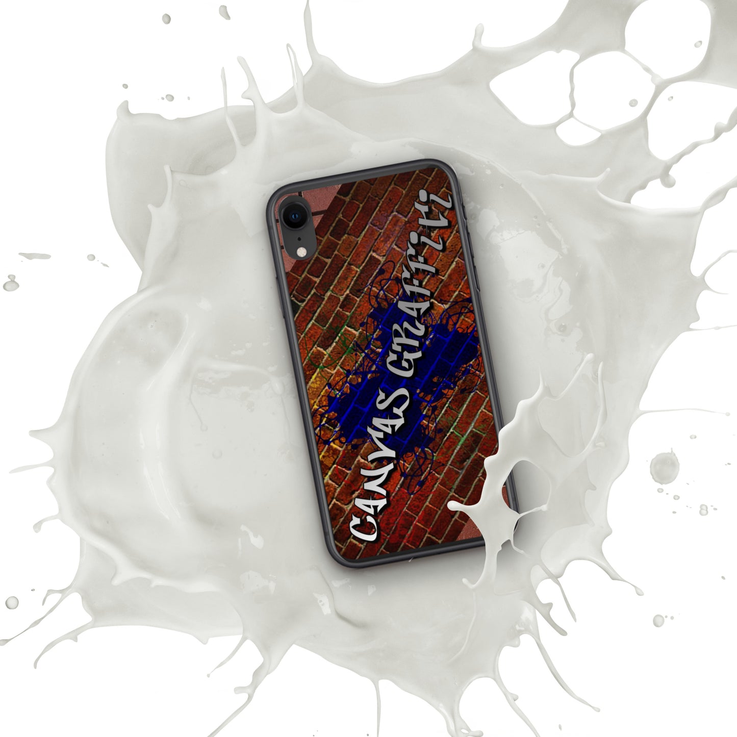 iPhone Case brickThis sleek iPhone case protects your phone from scratches, dust, oil, and dirt. It has a solid back and flexible sides that make it easy to take on and off, with preCanvas GraffittiiPhone Case brick