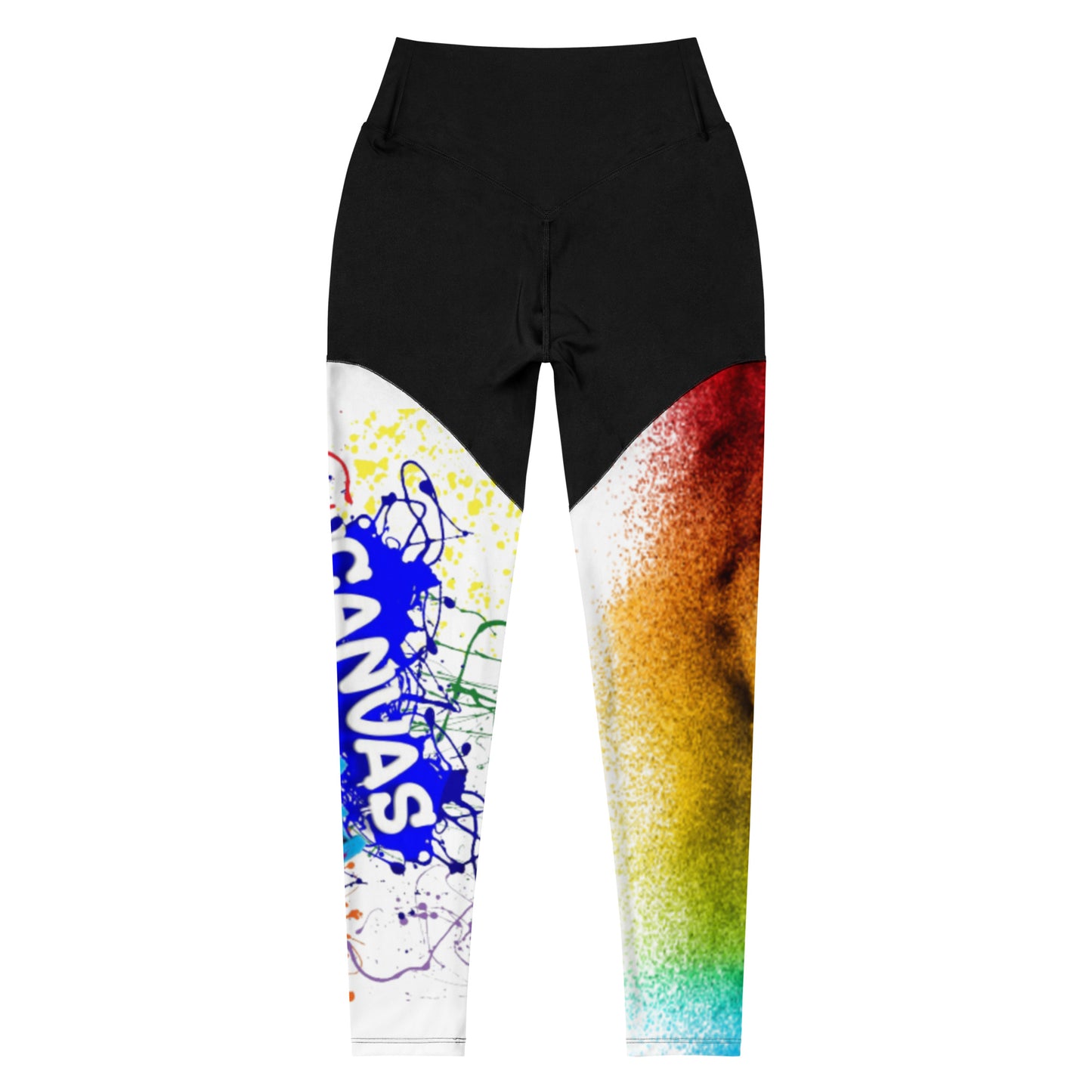 Sports Leggings Canvas Graffitti