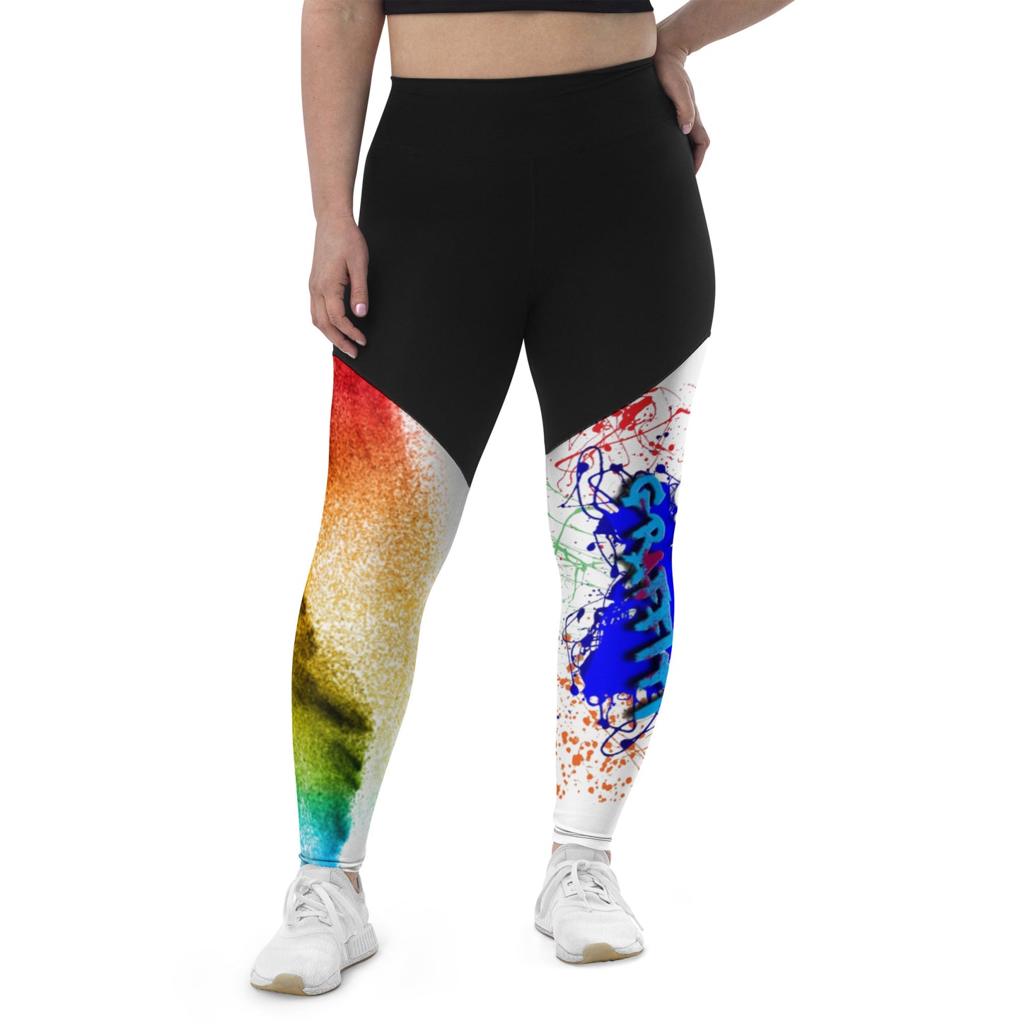 Sports Leggings Canvas Graffitti