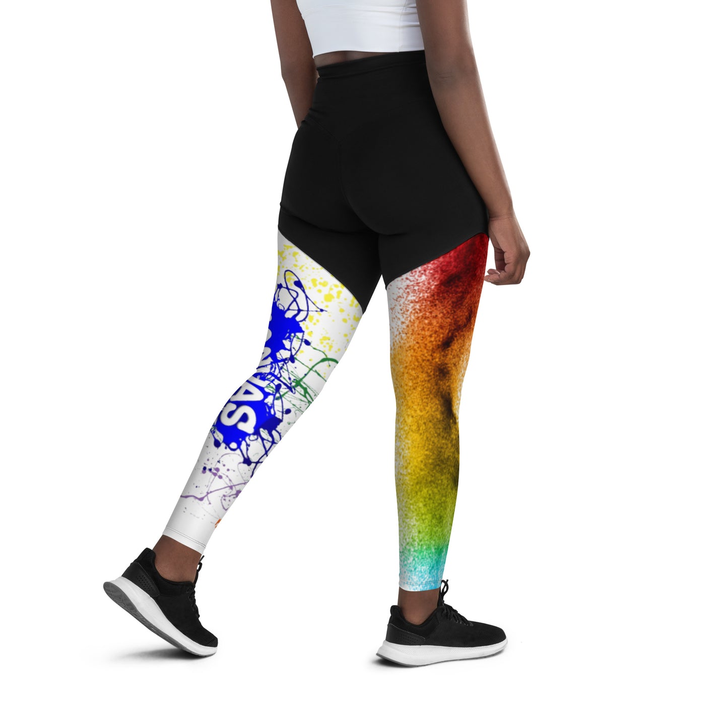 Sports Leggings Canvas Graffitti