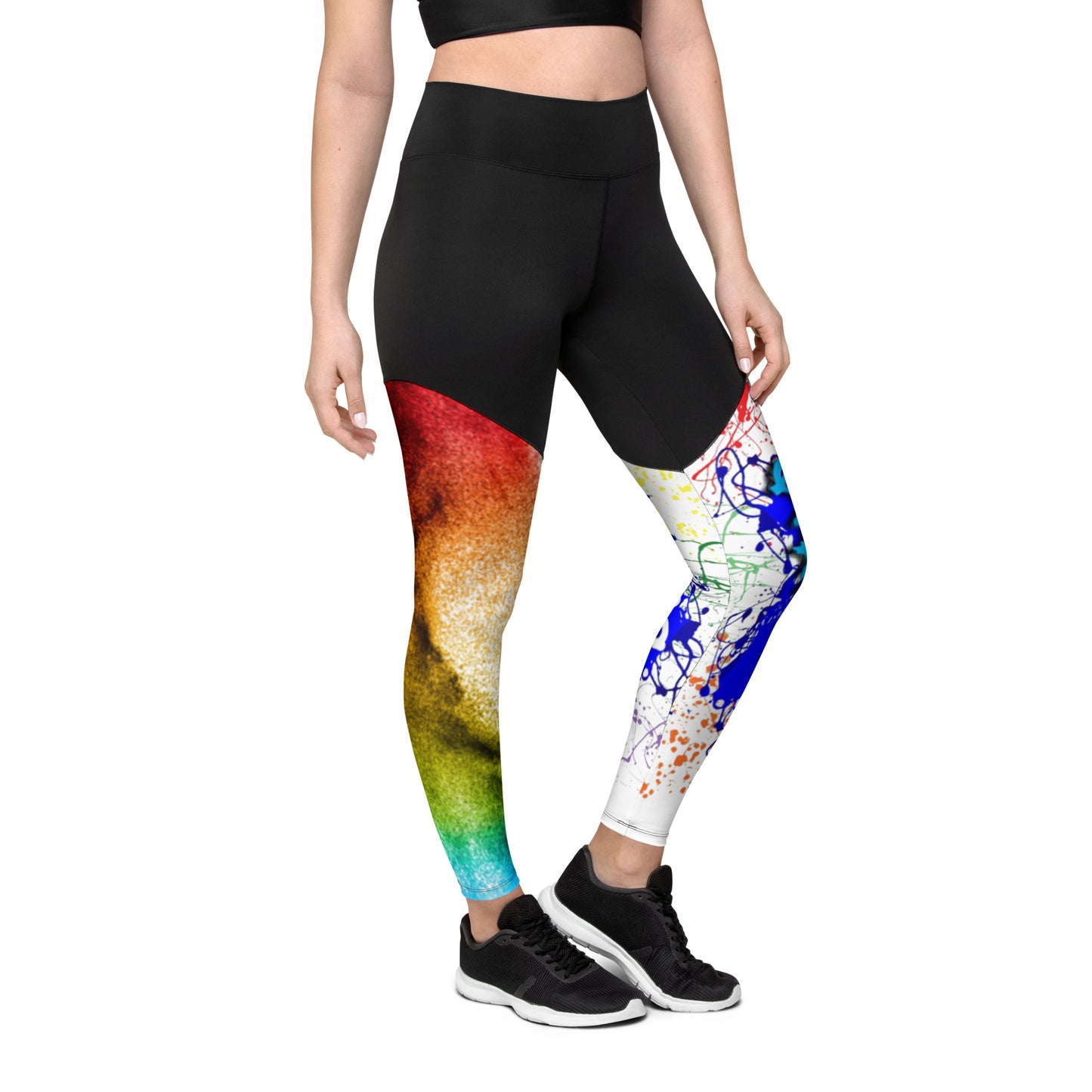 Sports Leggings Canvas Graffitti