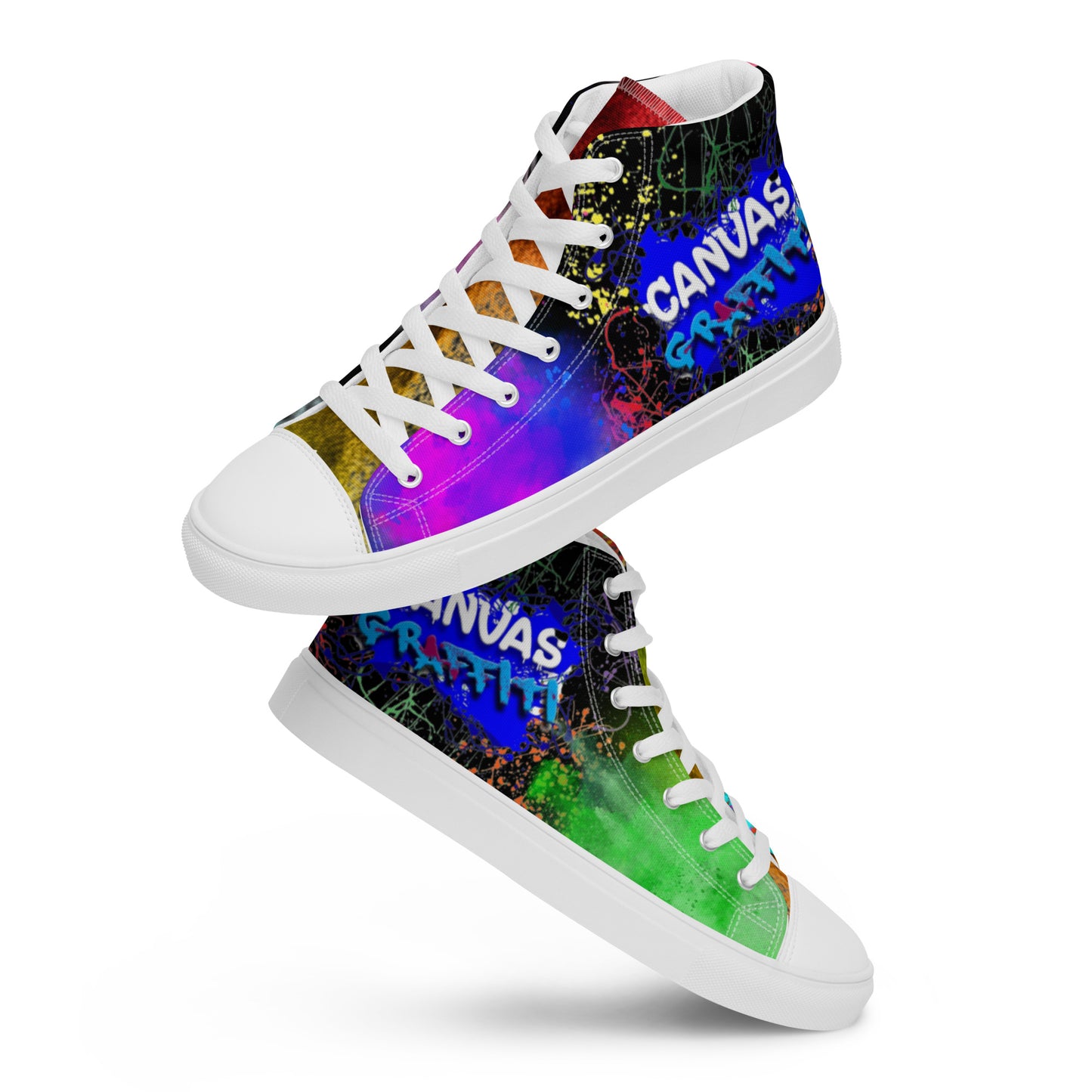 Women’s high top canvas shoes limited addition Canvas Graffitti