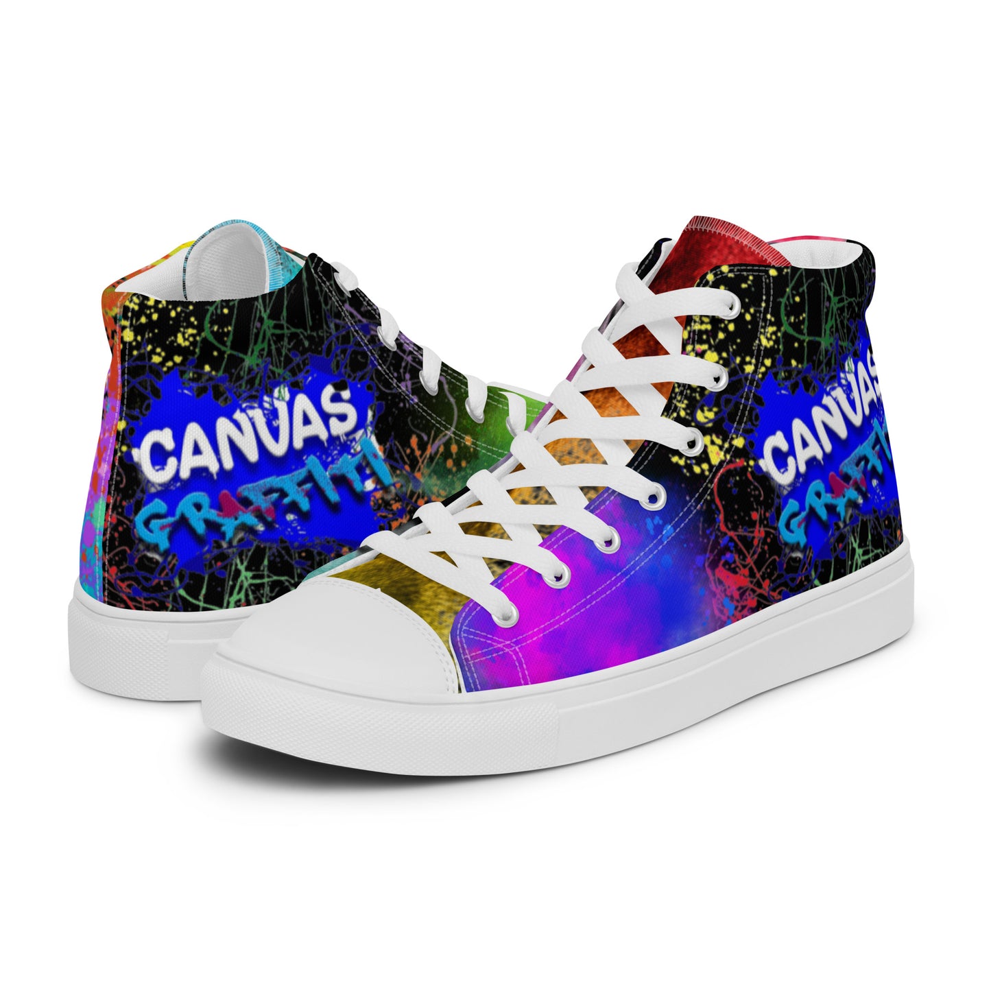 Women’s high top canvas shoes limited addition Canvas Graffitti