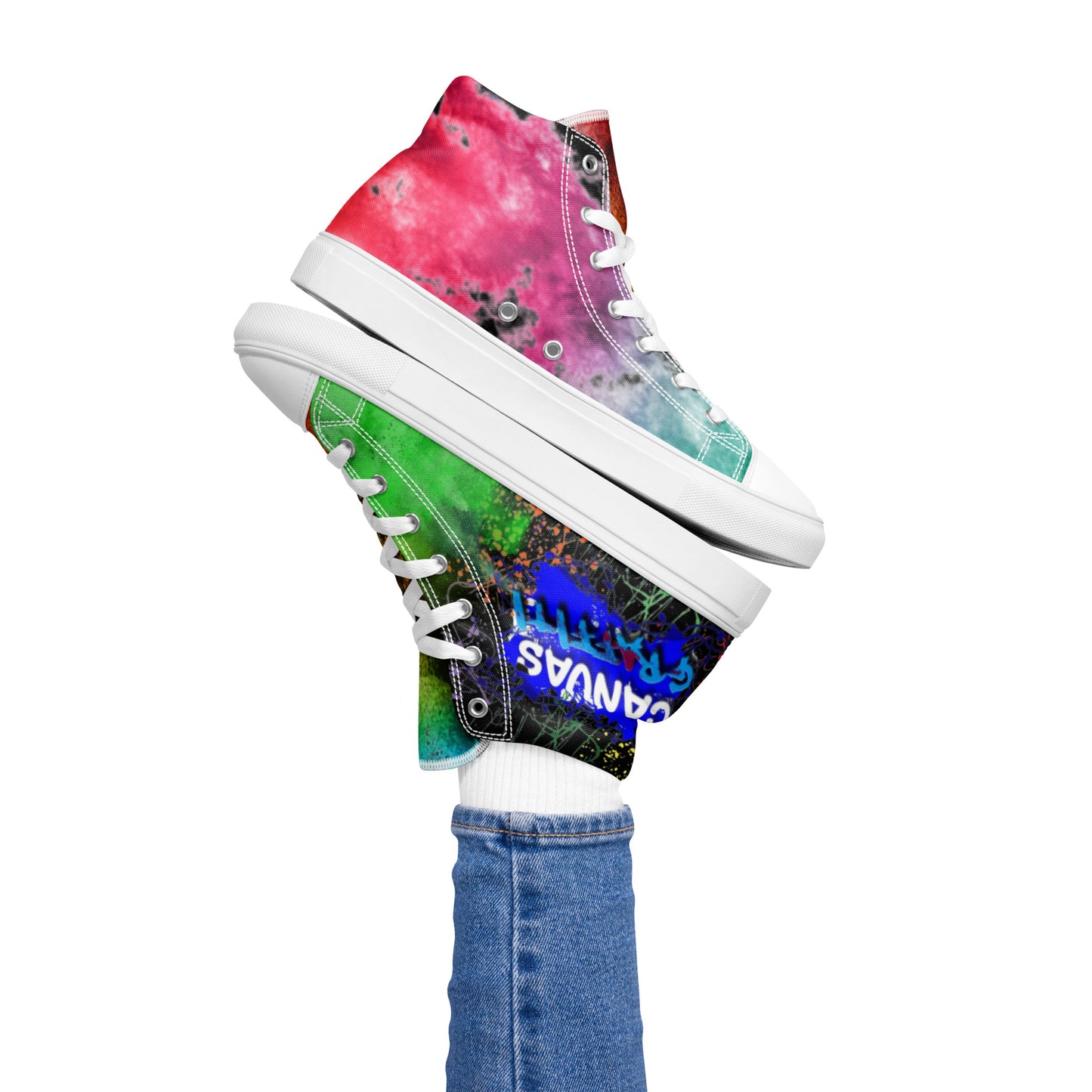 Women’s high top canvas shoes limited addition Canvas Graffitti