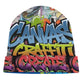 Canvas Graffitti knitted hat Inkedjoy
