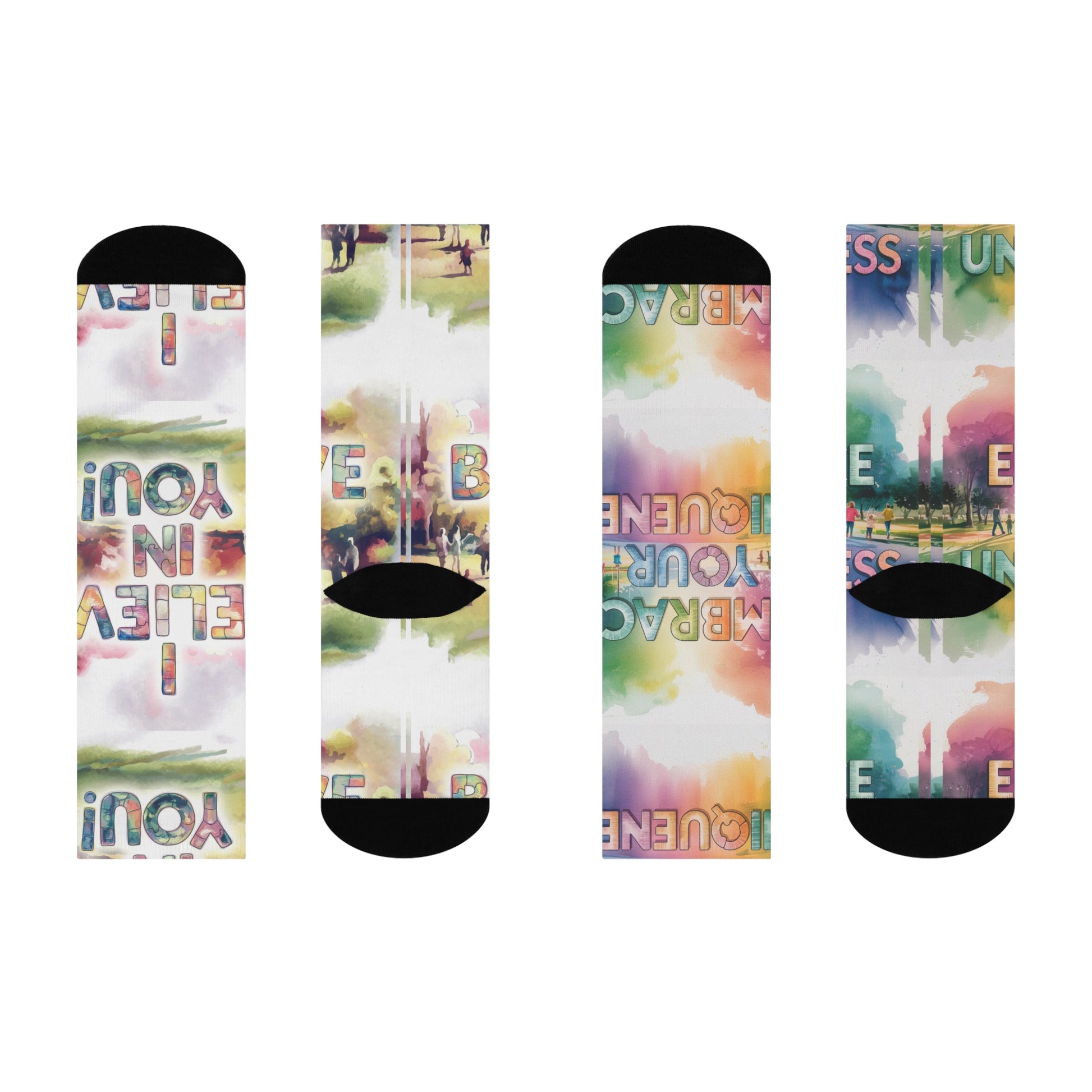 autism awareness Cushioned Crew Socks #2 Printify