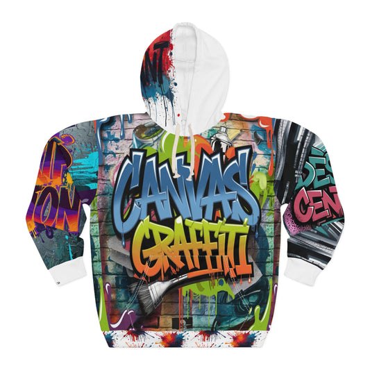 Canvas Graffitti Pullover Hoodie (AOP) Printify