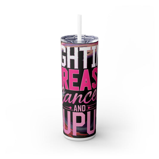 breast cancer & lupus Tumbler with Straw, 20oz Printify