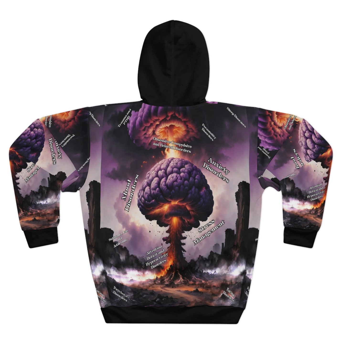 mental health Unisex Pullover Hoodie (AOP) Printify