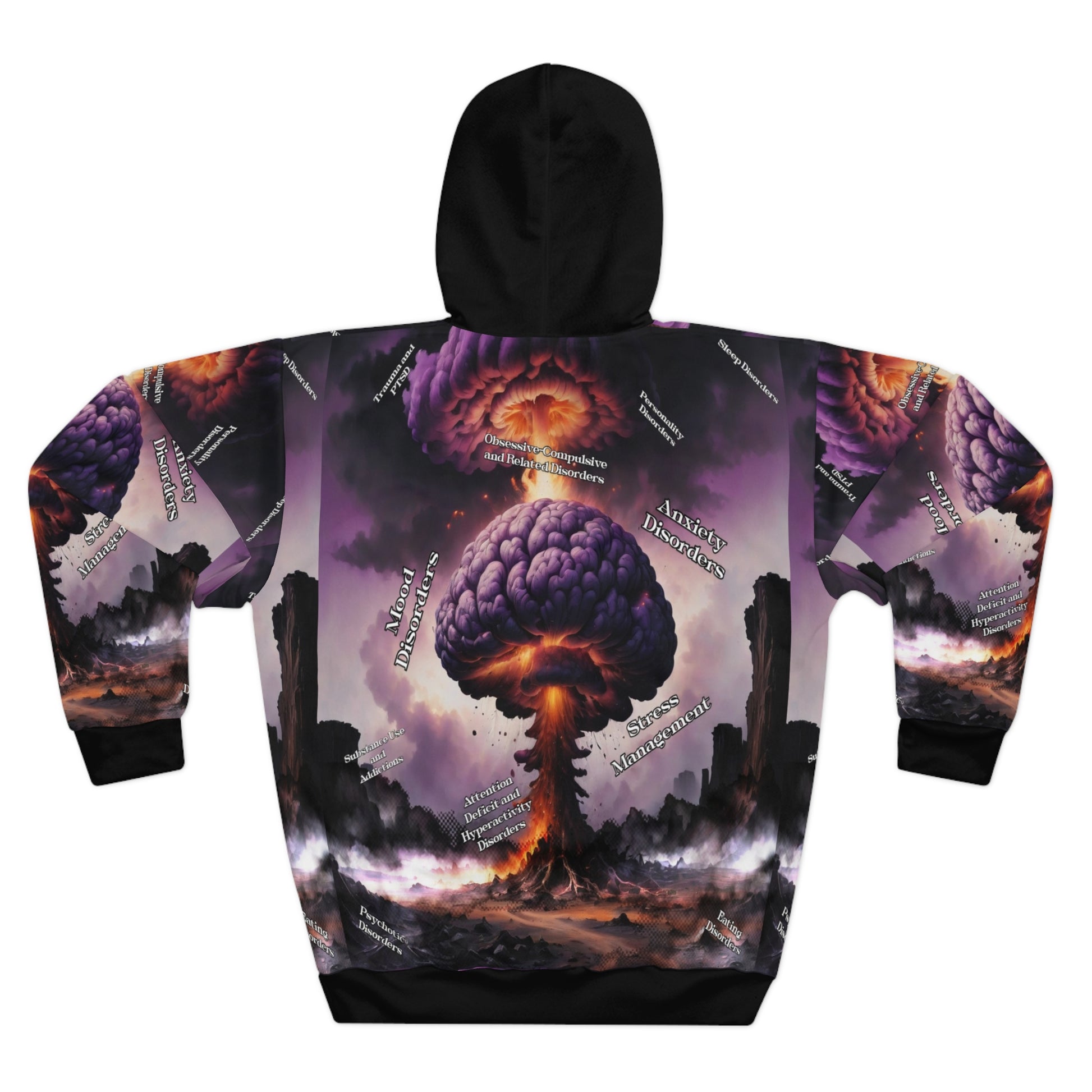 mental health Unisex Pullover Hoodie (AOP) Printify