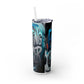 cancer Skinny Tumbler with Straw, 20oz Printify