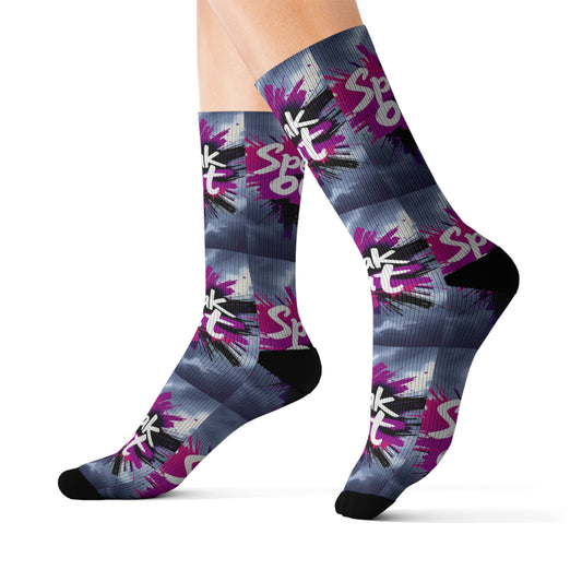 domestic violence Socks Printify