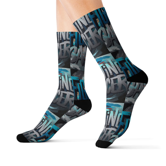 Cancer Sublimation Socks Printify