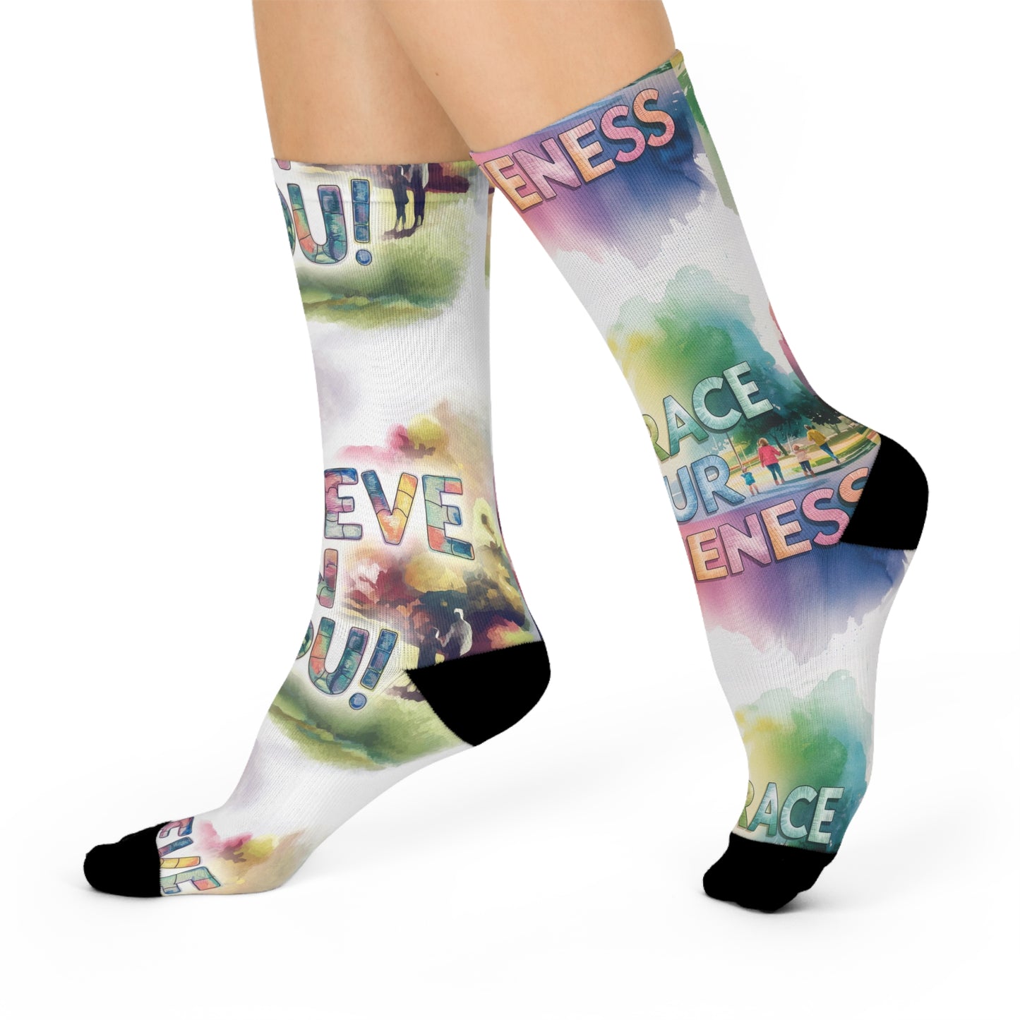 autism awareness Cushioned Crew Socks #2 Printify
