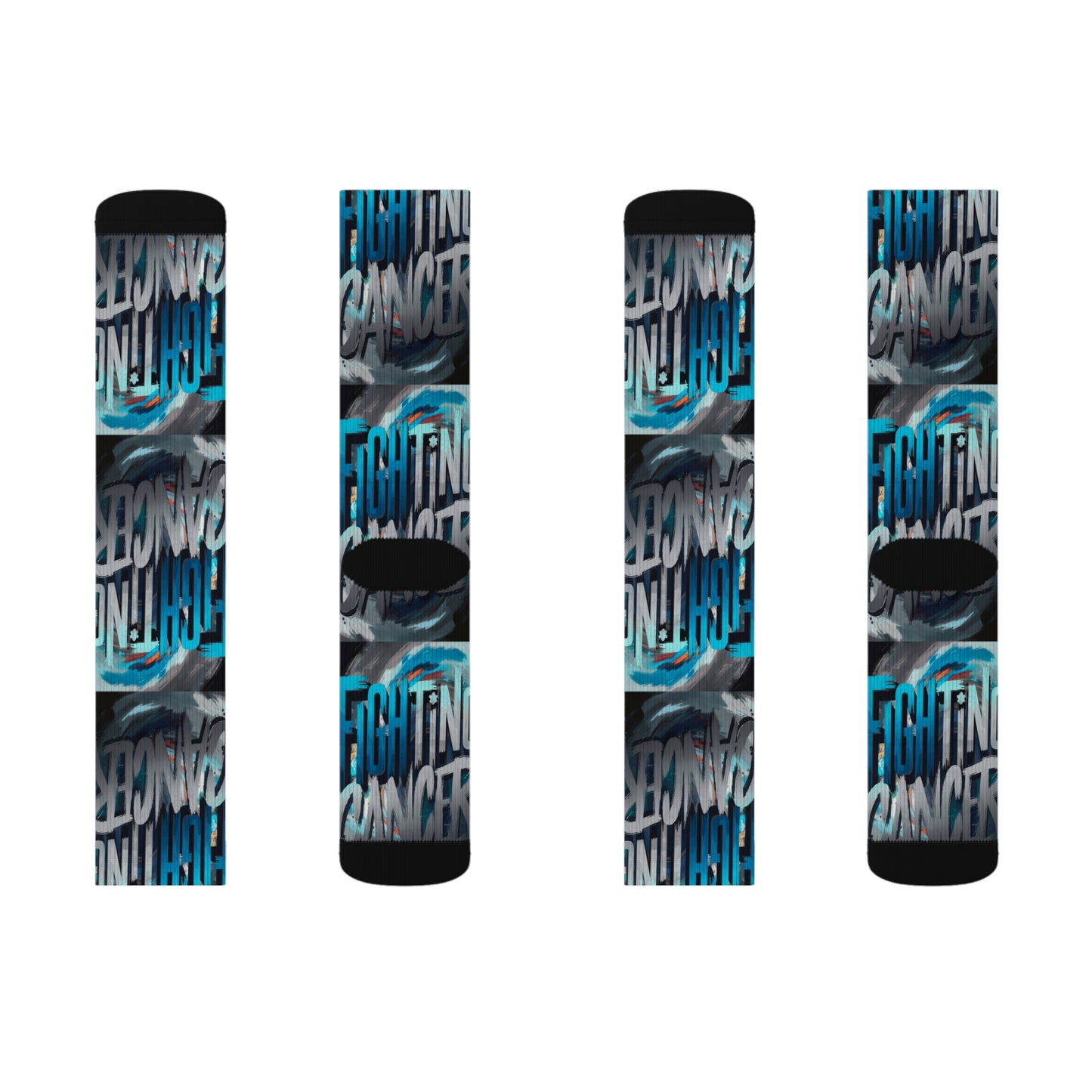 Cancer Sublimation Socks Printify