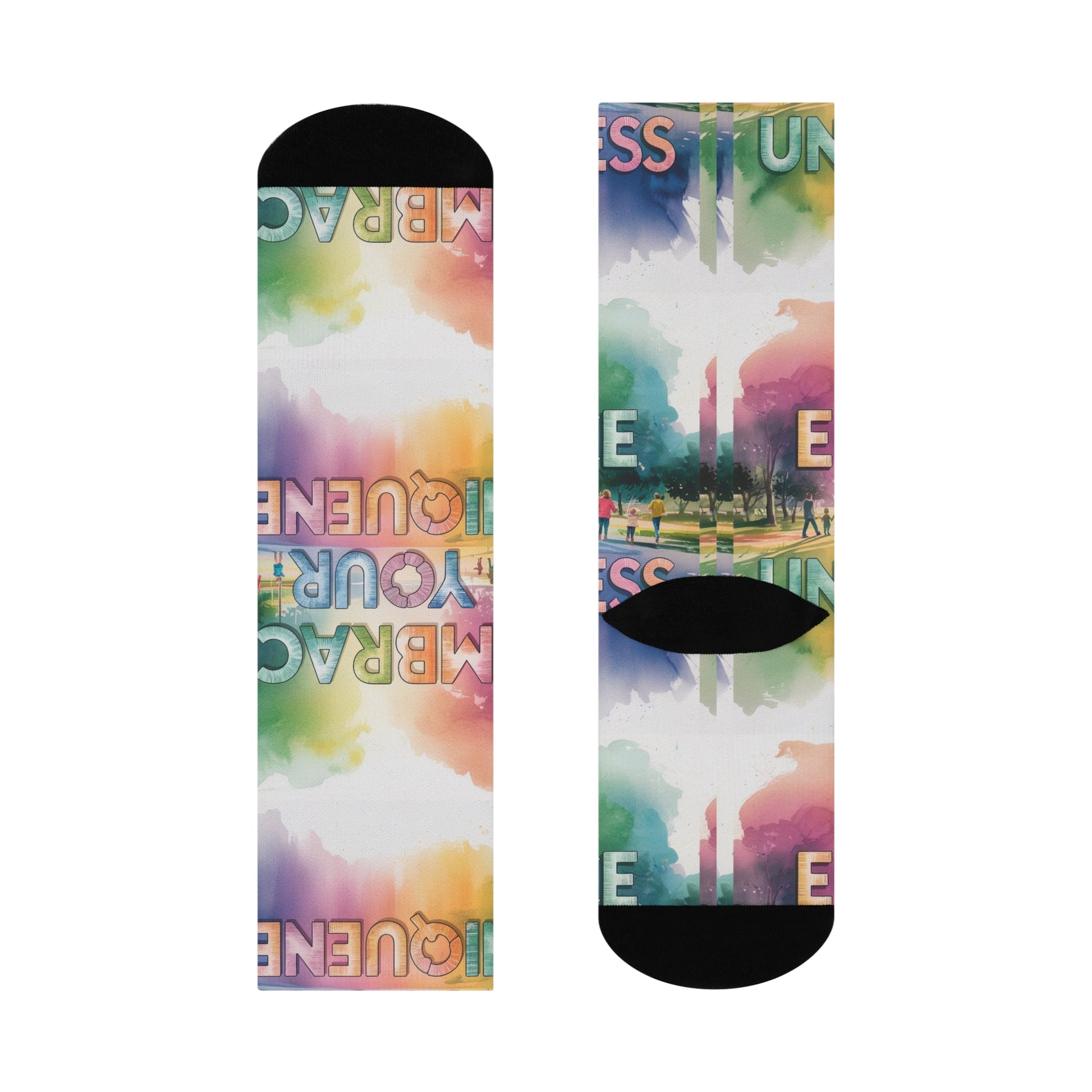 autism awareness Cushioned Crew Socks #2 Printify
