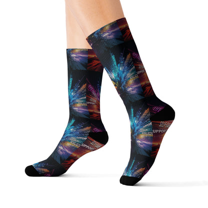 mental health explosion Socks Printify