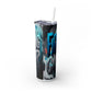 cancer Skinny Tumbler with Straw, 20oz Printify