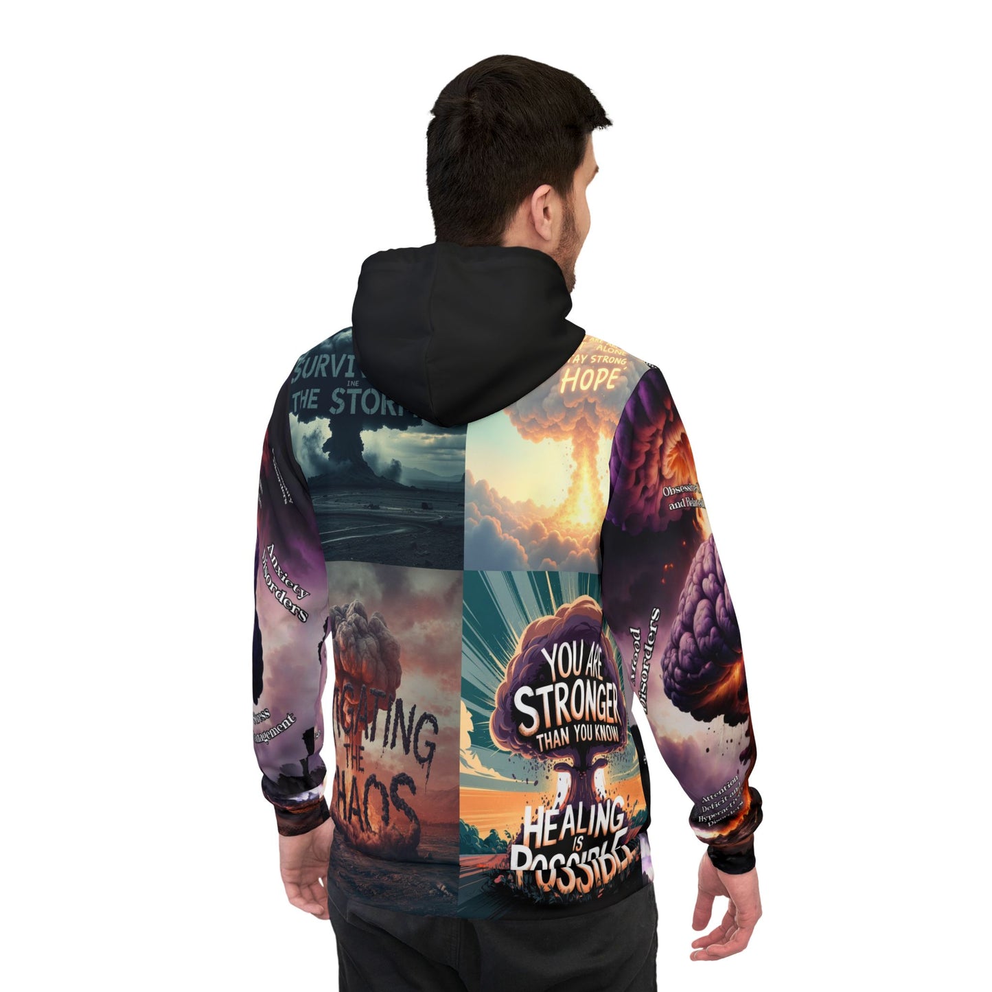 mental health Athletic Hoodie (AOP) Printify