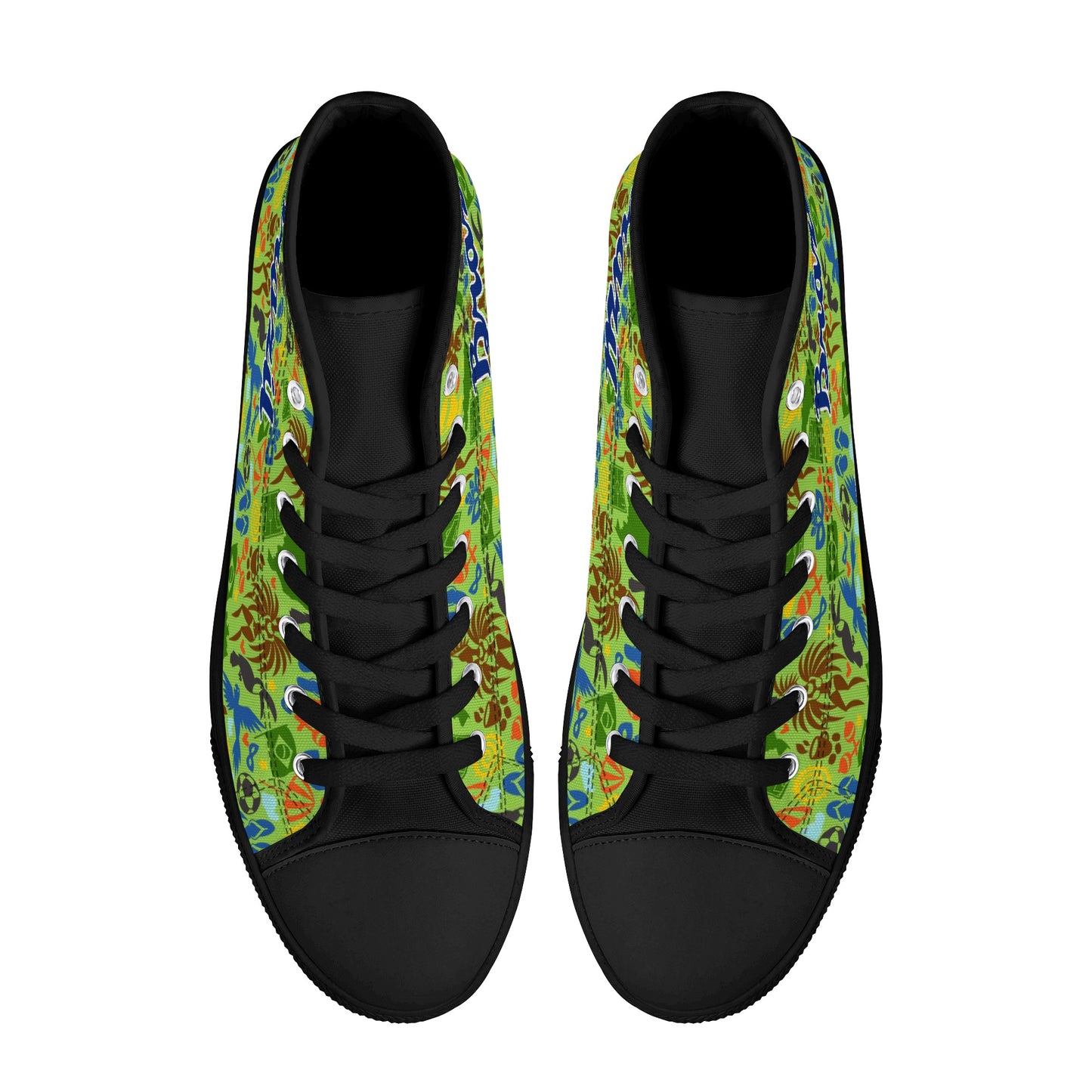 Mens High Top Canvas Shoes popcustoms