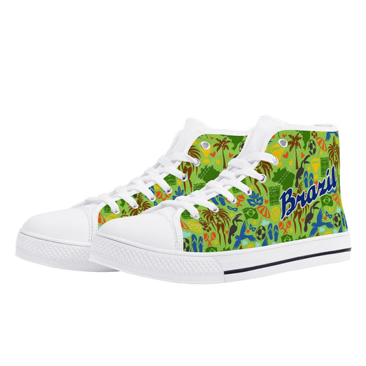 Mens High Top Canvas Shoes popcustoms