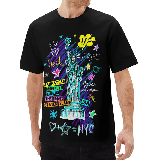 Mens All Over Print Short Sleeve T-Shirt - Canvas Graffitti