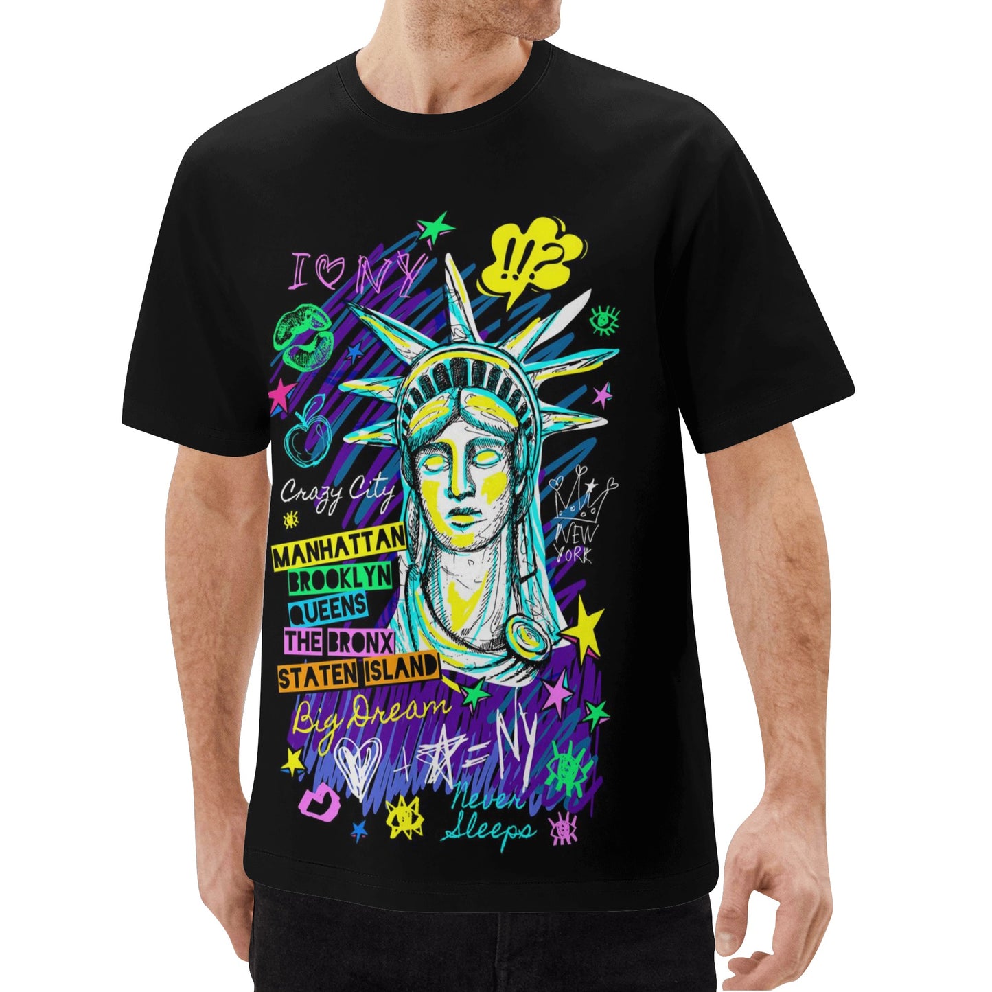 Mens All Over Print Short Sleeve T-Shirt - Canvas Graffitti