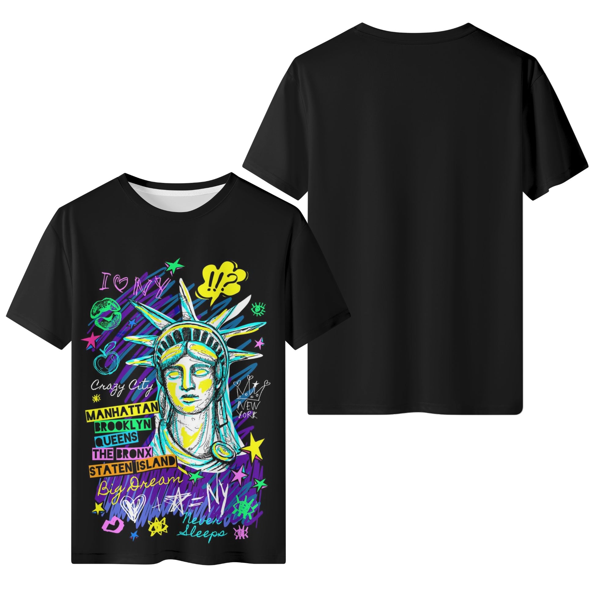 Mens All Over Print Short Sleeve T-Shirt - Canvas Graffitti