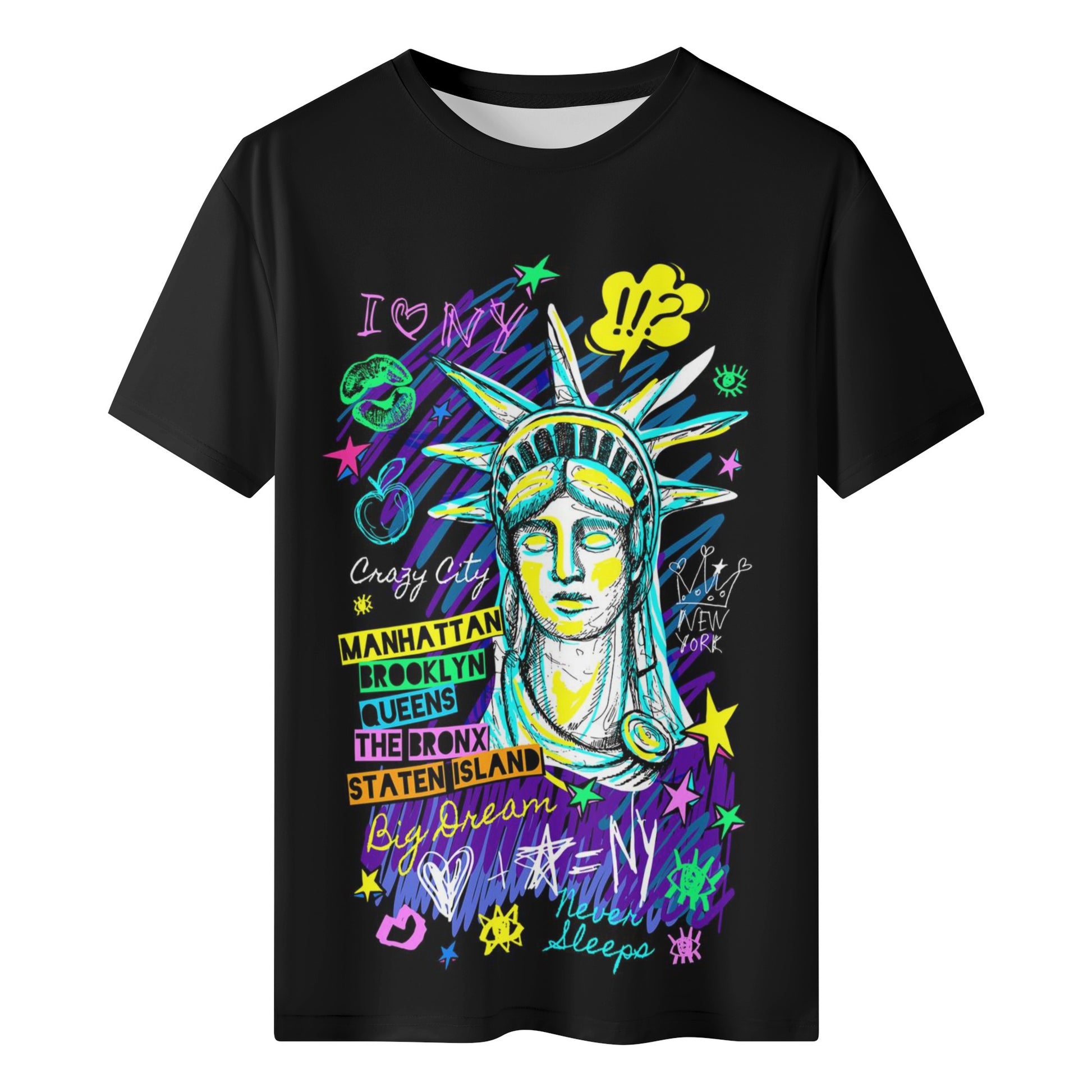 Mens All Over Print Short Sleeve T-Shirt - Canvas Graffitti