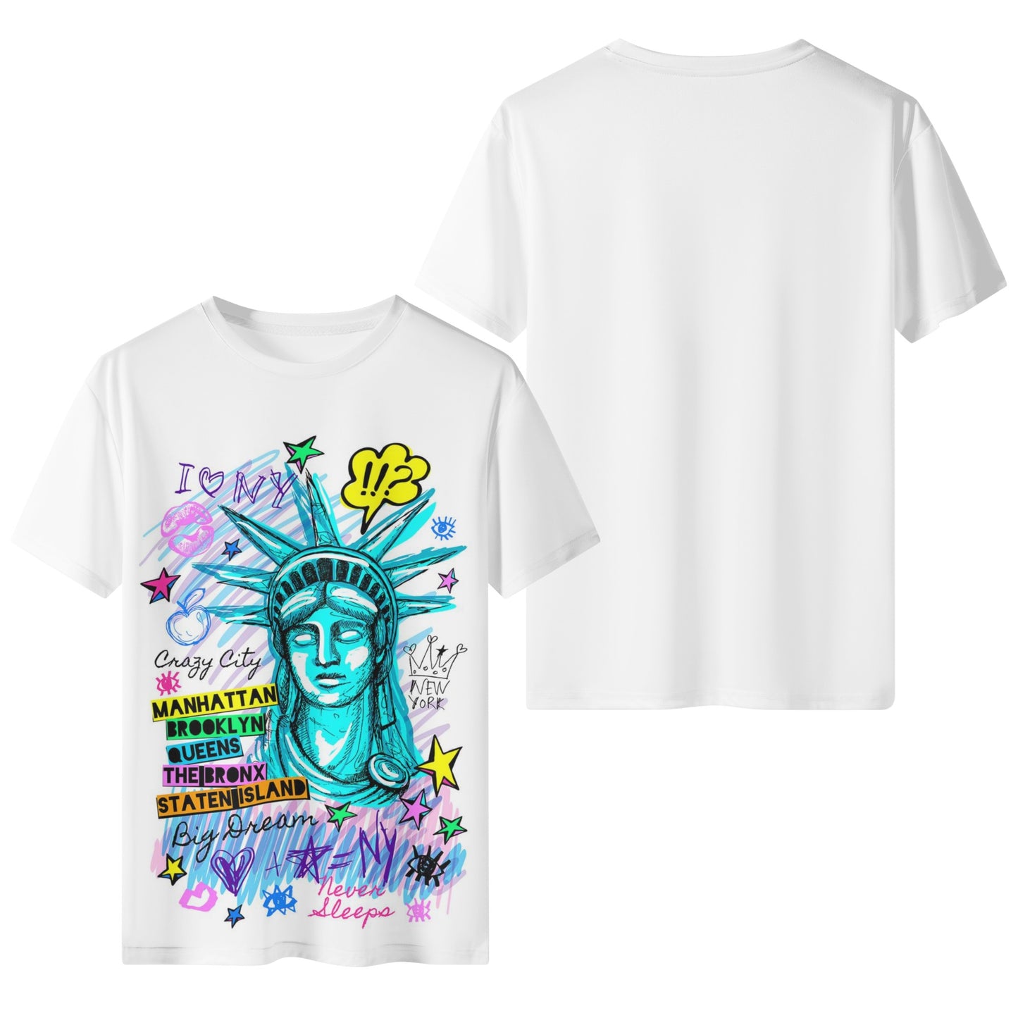 Mens All Over Print Short Sleeve T-Shirt - Canvas Graffitti