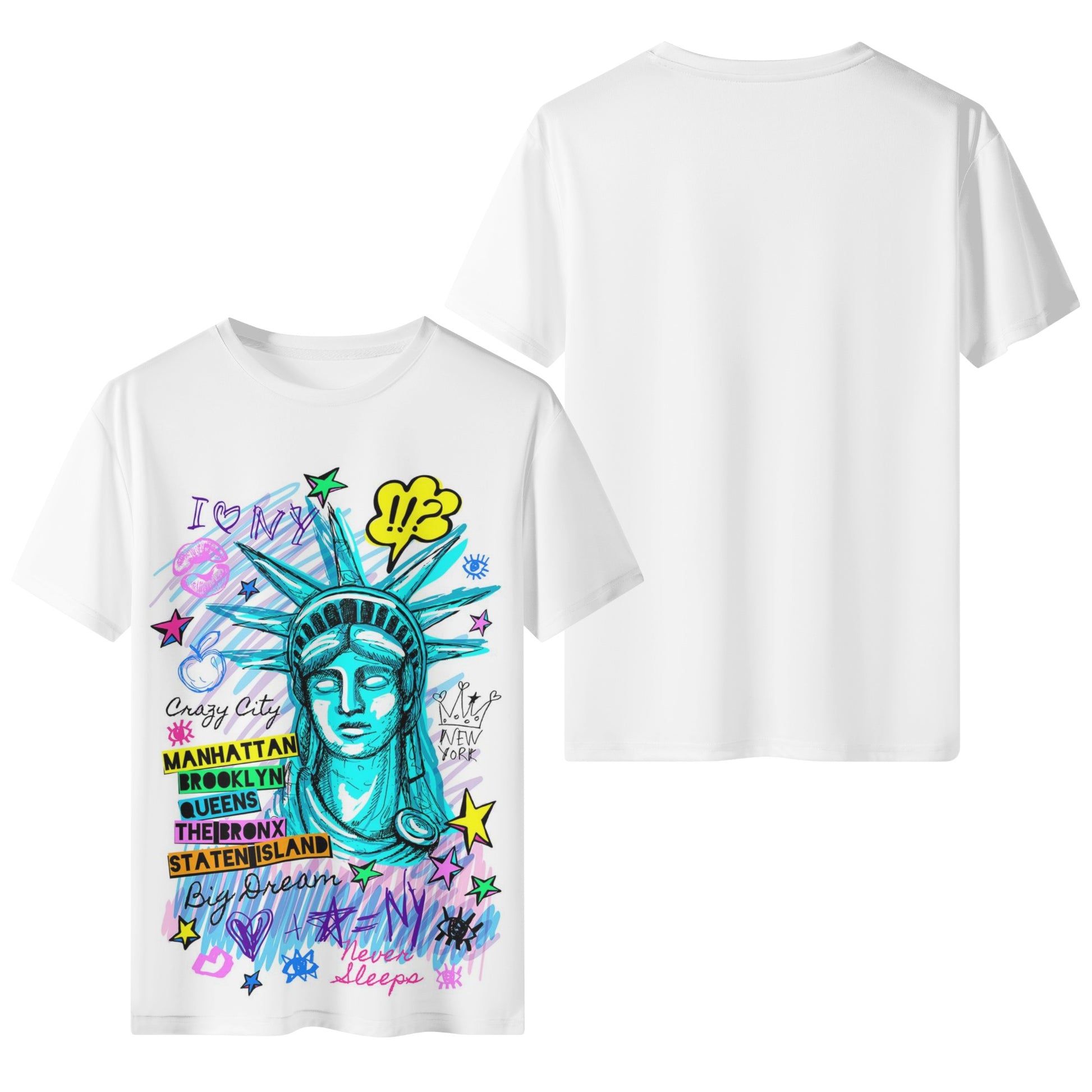 Mens All Over Print Short Sleeve T-Shirt - Canvas Graffitti