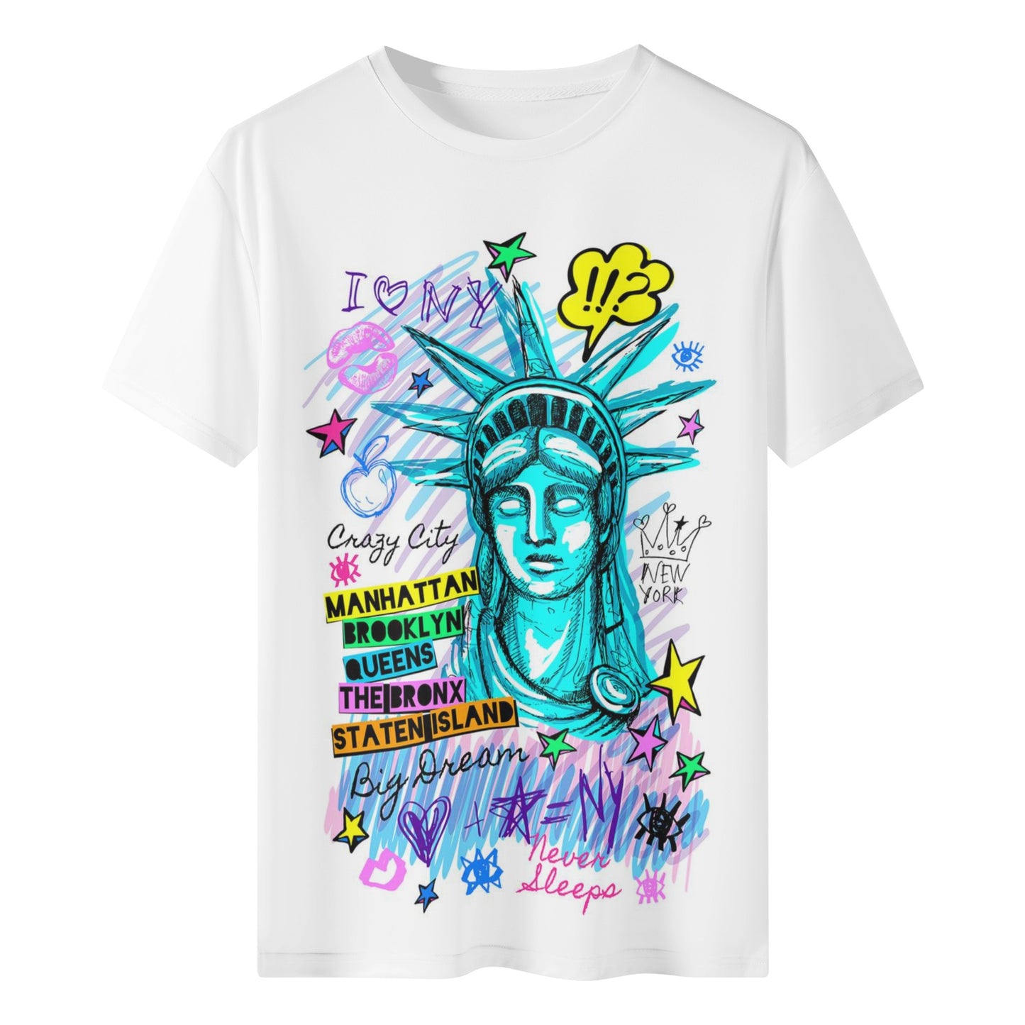 Mens All Over Print Short Sleeve T-Shirt - Canvas Graffitti