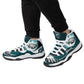 Mens High Top Retro Basketball Sneakers - Canvas Graffitti