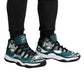 Mens High Top Retro Basketball Sneakers - Canvas Graffitti